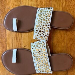 Michael Kors Sonya Flat Leather Sandals